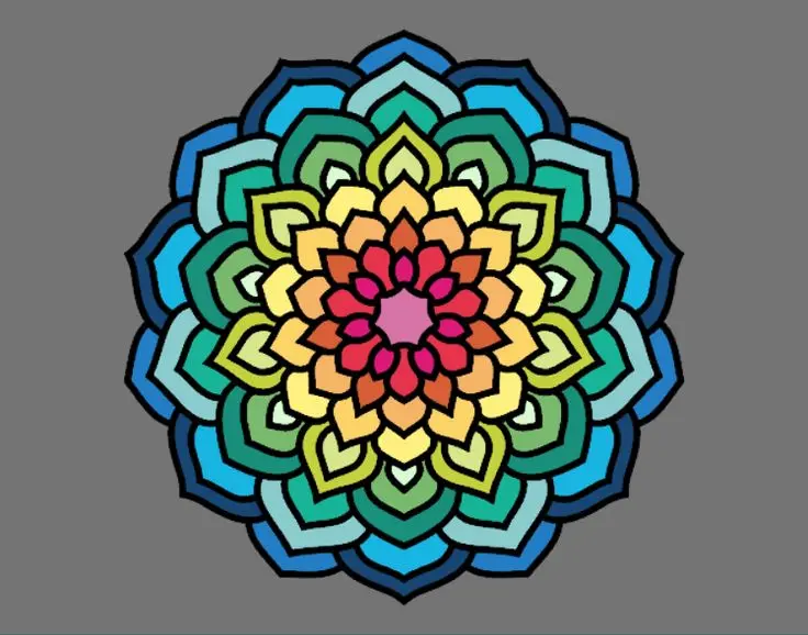 Mandala: Analizando la belleza de los pétalos de flores - Cómo se trabajan los mandalas mandala petalos de flor - Cómo se trabajan los mandalas