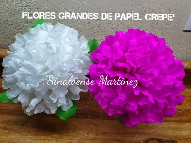 Flores de papel crepe grandes: belleza y creatividad en tus manos - Cuántas flores salen de un papel crepé flores de papel crepe grandes - Cuántas flores salen de un papel crepé