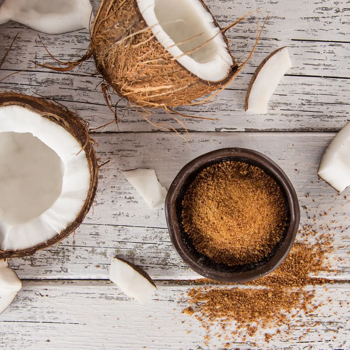 flor de coco - Qué beneficios tiene el azúcar de coco