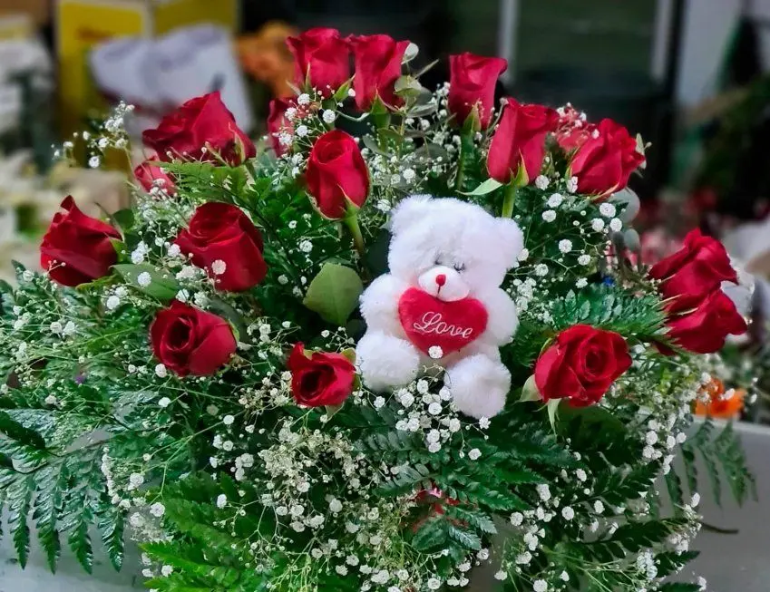 ramo de flores para el día de los enamorados - Qué flores se regalan para el 14 de febrero