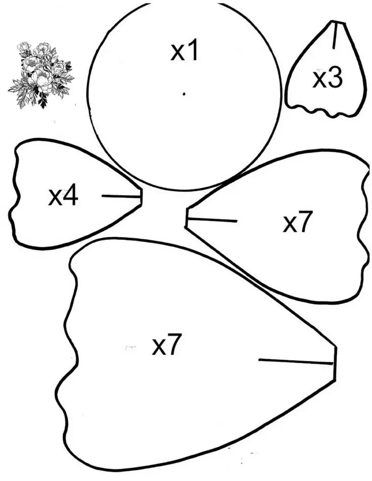Pétalos moldes de flores de papel: una forma creativa de decorar - Qué material se utiliza para hacer flores petalos moldes de flores de papel - Qué material se utiliza para hacer flores