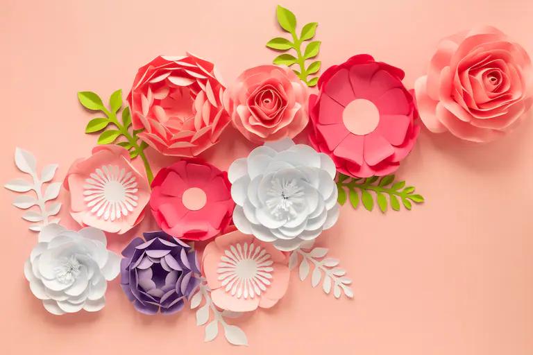 Flores de papel para crear hermosas decoraciones - Qué papel es para hacer flores de papel flores de papel - Qué papel es para hacer flores de papel