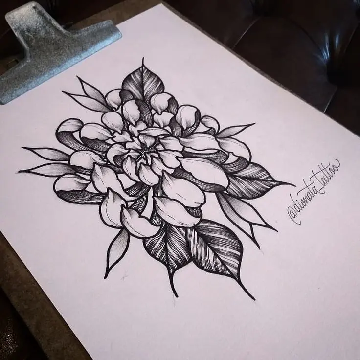 tattoo flor crisantemo - Qué significa el tatuaje de un crisantemo