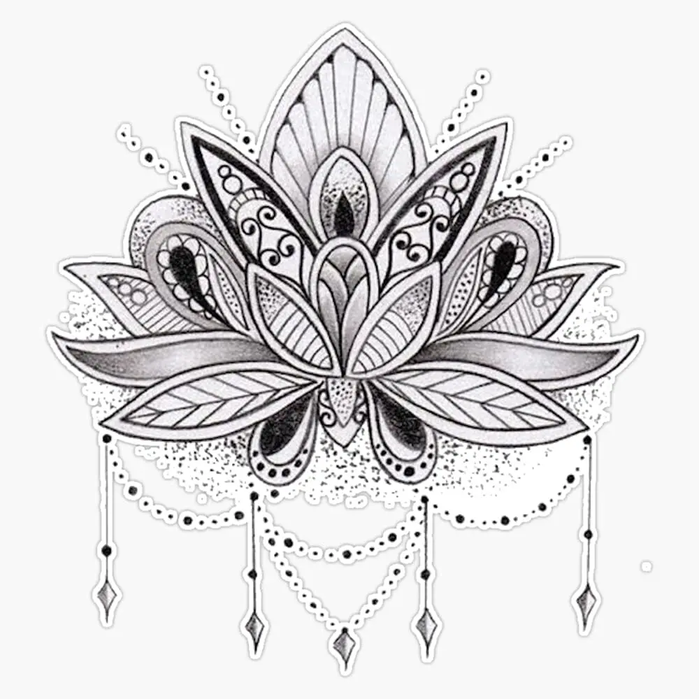diseño flor de loto mandala - Qué significa la flor de loto en el brazo